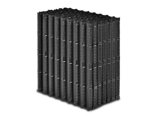 Tour de refroidissement emballage PVC noir