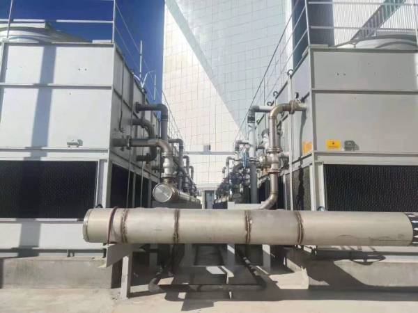 Installed counter flow closed circuit cooling tower